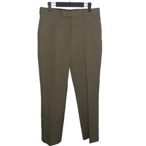 Axist Mens Dress Pants Size 30 Light Brown Slim Workwear Business Pleated